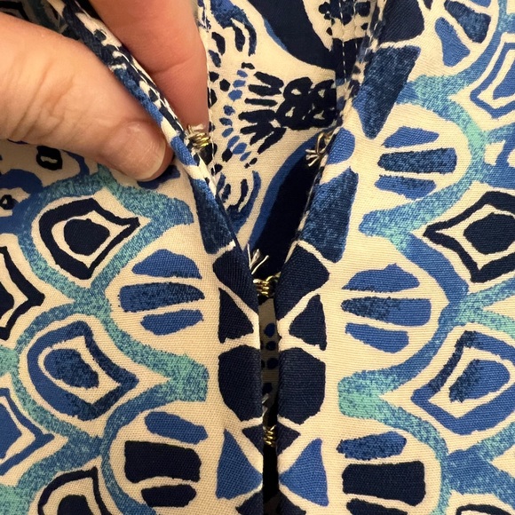 Lilly Pulitzer Kelby stretch shift in Serene Blue Gypsea - Picture 3 of 6